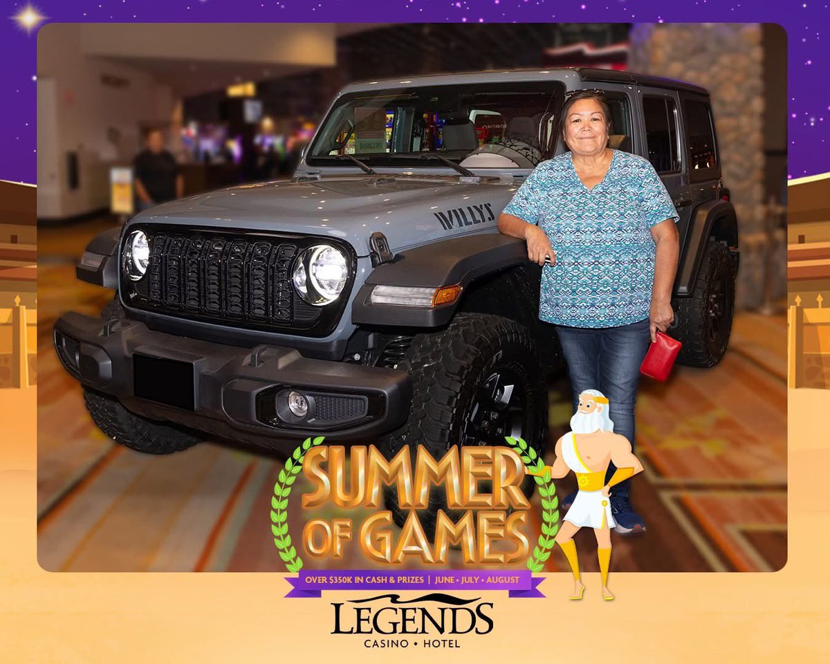 Congratulations Antonia! She just won herself a brand new Jeep Wrangler!