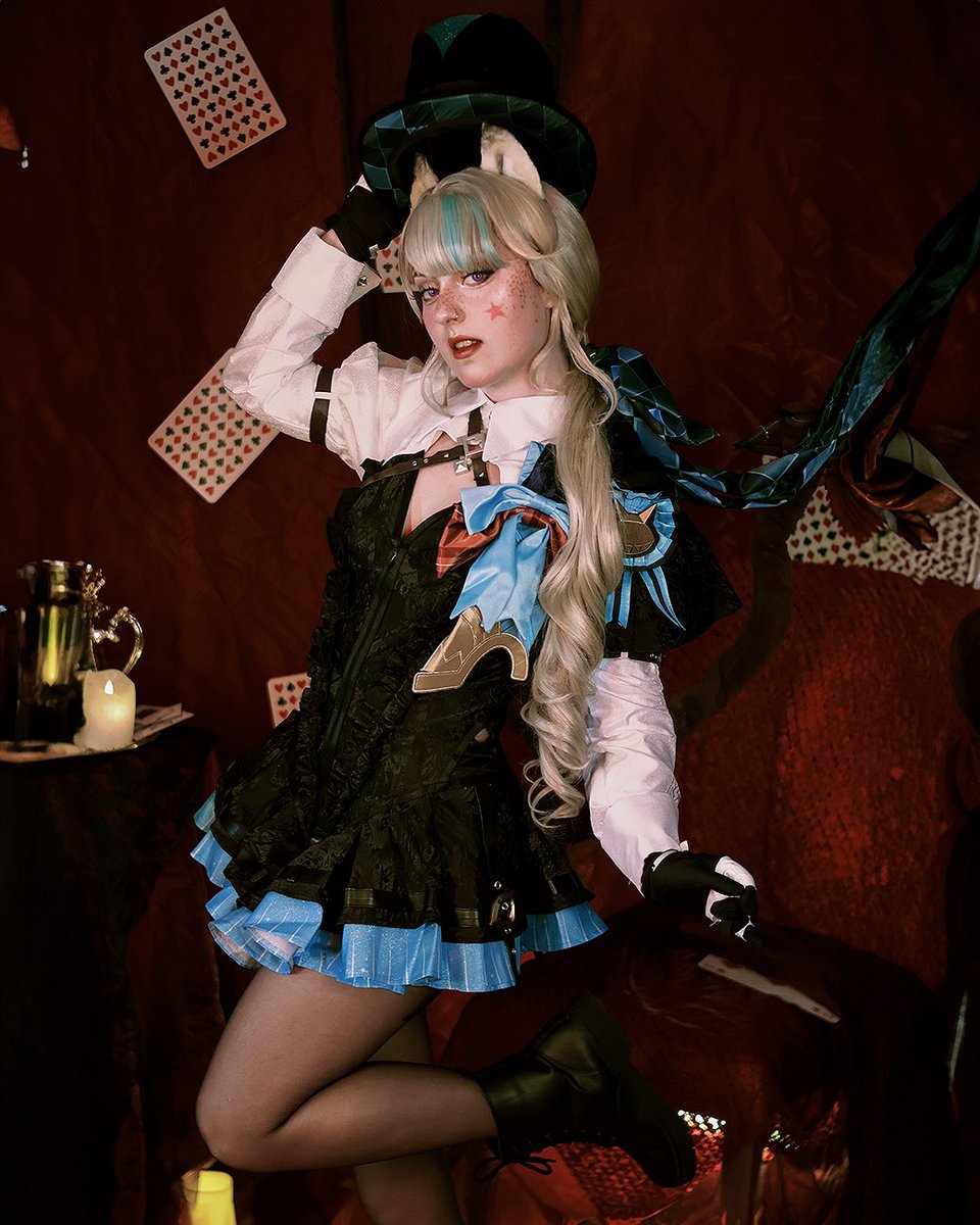 Hazzatumbo's tweet photo. Nunca había llegado a subir ninguna foto de Lynette y eso que son súper chulas! Si os gustan se agradece un rt 🫶💖

Photo &amp; props: @shiroychigo
Wig: @dokidokicostume
Edit: me https://t.co/dHVNP4LVbv