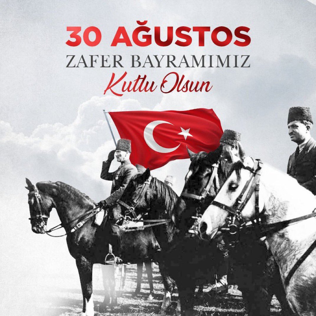 Milletimizin bağımsızlık ve özgürlük mücadelesinin sembolü 30 Ağustos Zafer Bayramı'nı kutluyor, başta Gazi Mustafa Kemal Atatürk ve silah arkadaşları olmak üzere tüm gazi ve şehitlerimizi saygıyla anıyoruz. 🇹🇷
#30AğustosZaferBayramı