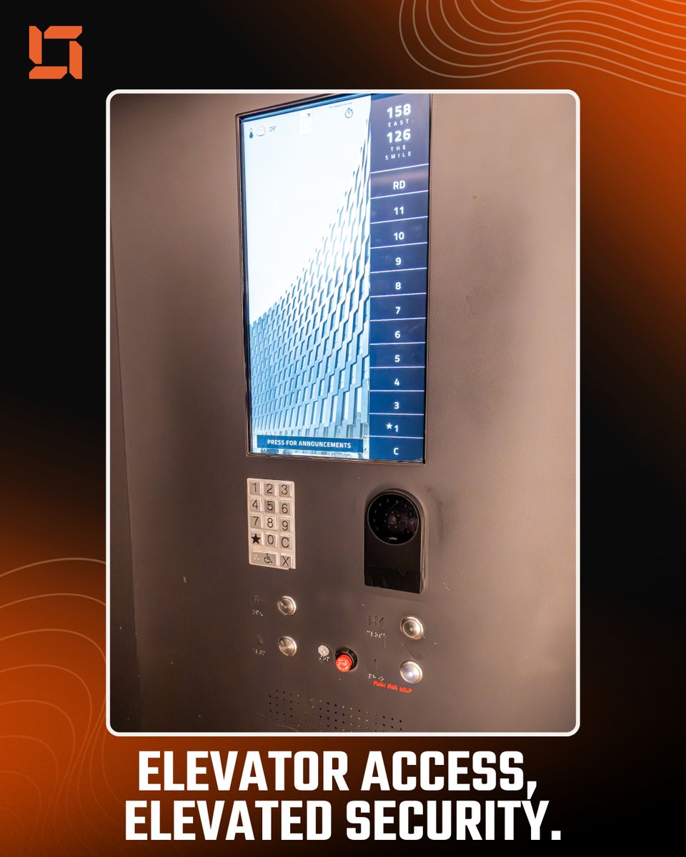 Vertex_Security's tweet image. Unrestricted elevators can compromise building security. 🚫 With elevator card readers, only authorized users access specific floors. At Vertex Security, we’ve got you covered from lobby to rooftop! #NYCSecurity #AccessControl #ElevatorSecurity #PropertyManagement #BuildingSafety