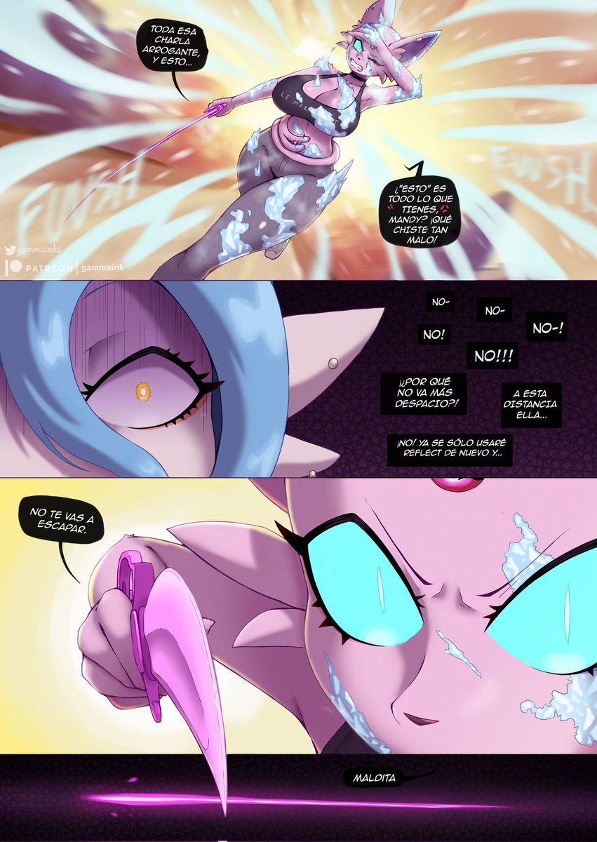 Buenas tardes a todos espero que estén teniendo un excelente fin de semana les mando muchos besos y abrazos ❤️♥️ 

(55,56,57 y 58)

Traducida por muah 💖 

Artista: gammainks 

#furry #furryart #nsfw #rule34 #español #espeon #gardevoir