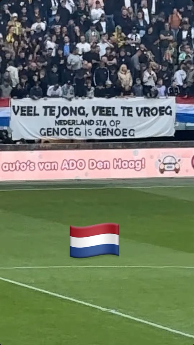 Respect hoor ADO! Genoeg = genoeg 🇳🇱 

#adodenhaag #adohel #eredivisie #kkd #lisa #denachtisvanons #amsterdam #pvv