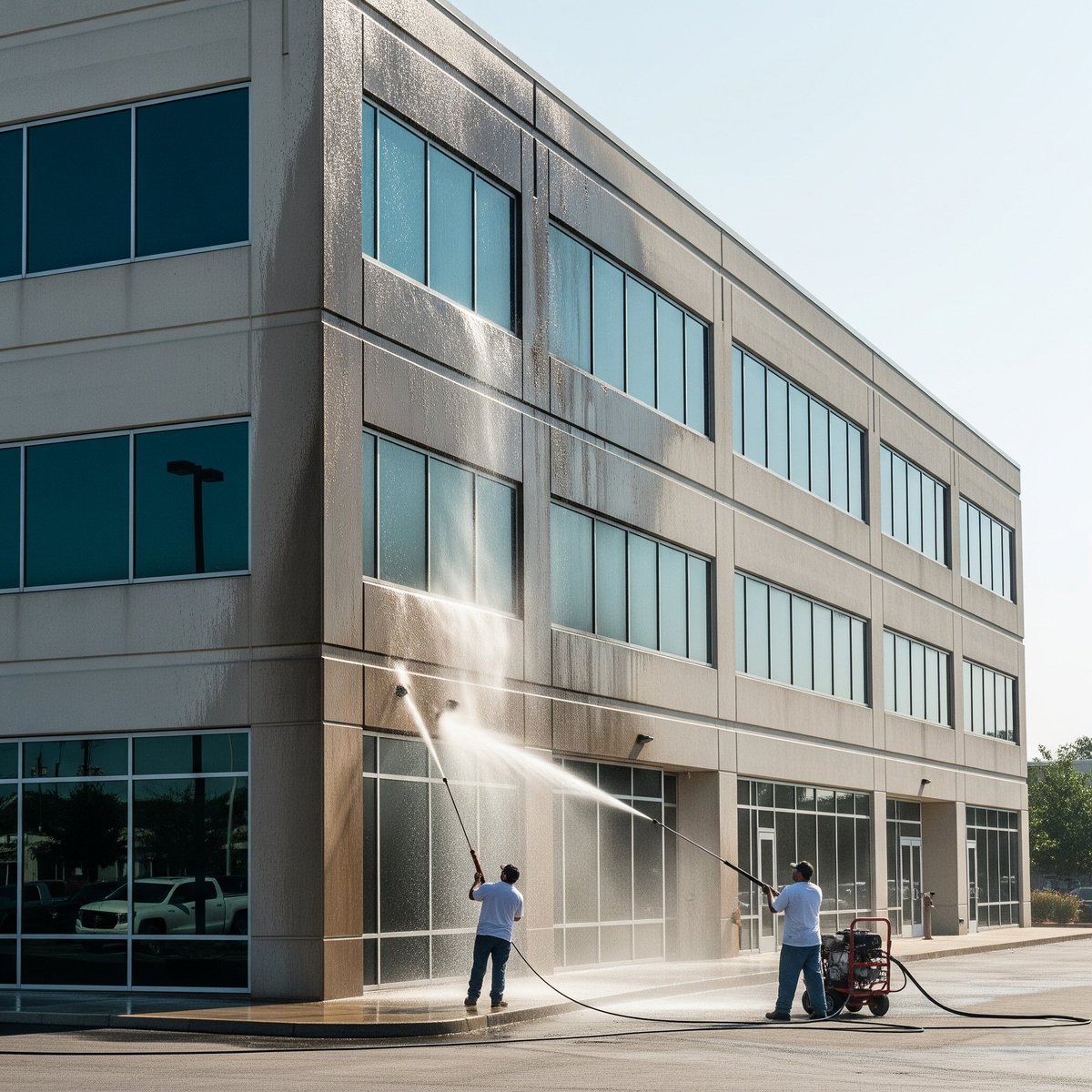 ArielJanitorial's tweet image. Remove dirt, grime, and mildew from your outdoor surfaces and enhance your property's curb appeal. From driveways to patios, regular pressure washing boosts aesthetics and helps prevent damage to your structures. bit.ly/3u63H9R
#cleanexterior #pressurewashing