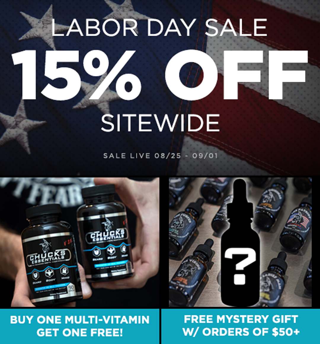 Celebrate #LaborDay w/ Summer Savings!!

Shop your favorite #beardcare products and enjoy 15% OFF, including Kits and Combos! Spend $50 and we're throwing in a Mystery #gift  valued at $25+

Shop the Sale: badassbeardcare.com/collections