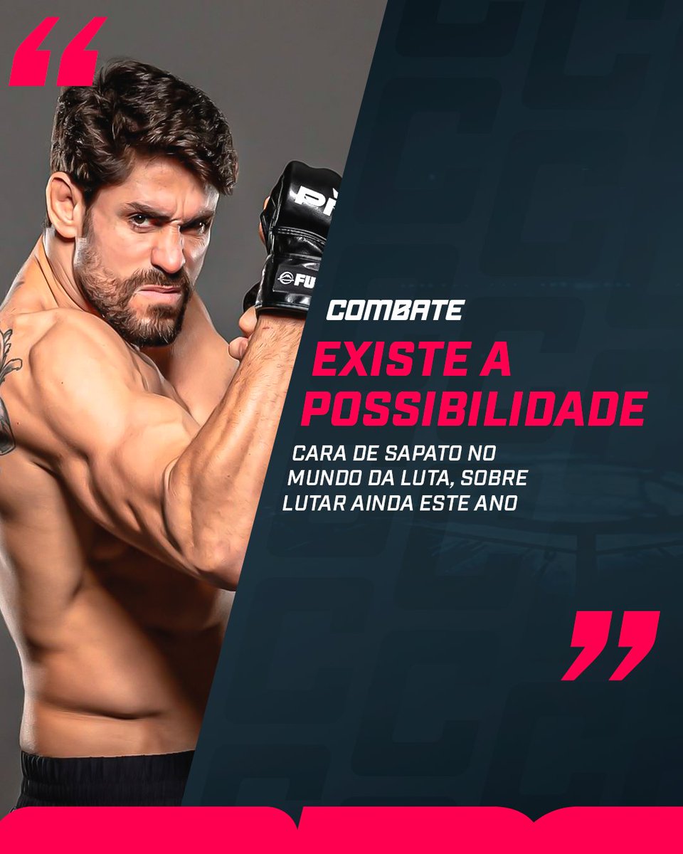 combate's tweet photo. No Mundo da Luta, Cara de Sapato deixou no ar a possibilidade de voltar a lutar ainda em 2025 👀​🔥​ 

E aí, combatente: quem você gostaria que Cara de Sapato enfrentasse? 🥊🇧🇷​

#MundoDaLuta https://t.co/W38Qxaee5s