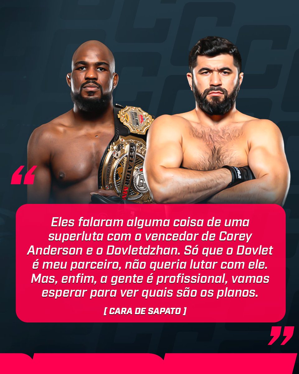 combate's tweet photo. No Mundo da Luta, Cara de Sapato deixou no ar a possibilidade de voltar a lutar ainda em 2025 👀​🔥​ 

E aí, combatente: quem você gostaria que Cara de Sapato enfrentasse? 🥊🇧🇷​

#MundoDaLuta https://t.co/W38Qxaee5s