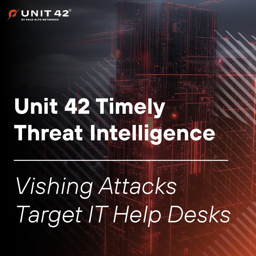 Unit42_Intel's tweet image. We're tracking a wave of #vishing attacks targeting IT help desks. Attackers impersonate employees, request multi-factor authentication (#MFA) and reset passwords to access payroll portals, modifying bank account details to redirect salaries. More info at bit.ly/3UUcMC7