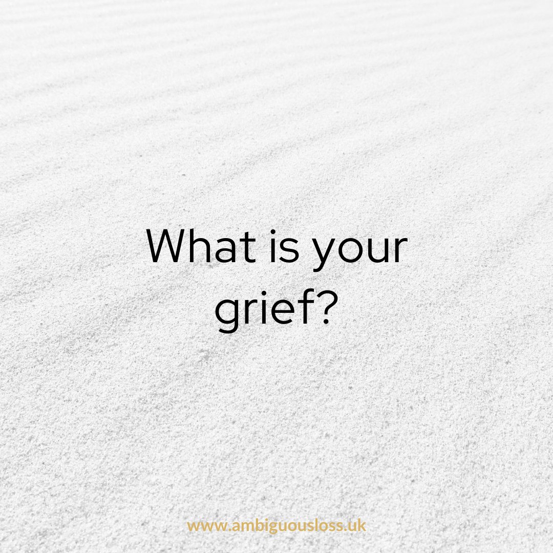 ambiguouslossuk's tweet photo. What are you grieving with ambiguous loss? How does grief show up in your life? If you feel able, tell us in the comments.

https://t.co/TW5EJZ9nRr
#NationalGriefAwarenessDay #AmbiguousLoss https://t.co/318MnT8ZiC