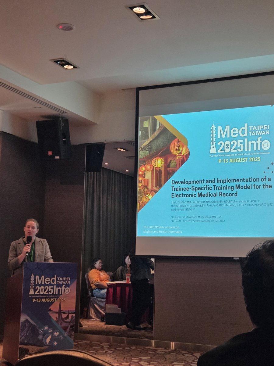 umnclhss's tweet image. Thank you to everyone from CLHSS who presented at #MEDINFO2025! We look forward to joining the International Medical Informatics Association again next year.