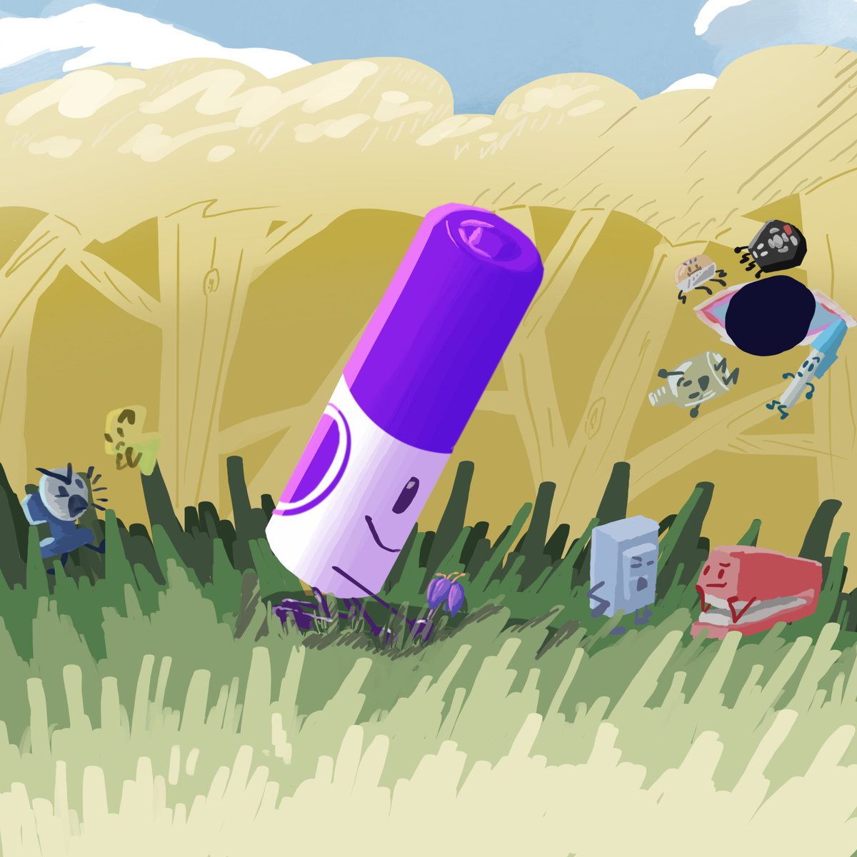 u_n_cookie's tweet image. Went flower picking… 

[Tree took the picture]
#Tpot #Bfdi #Marker #DeathPact #DPA #DPYA