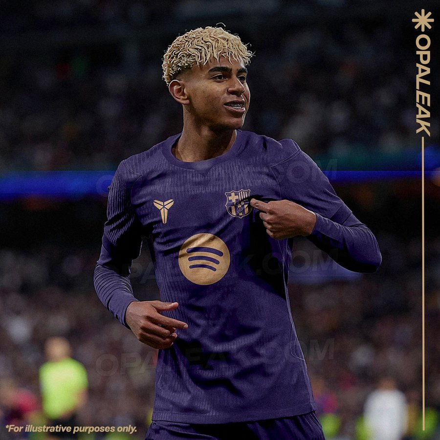 ActuFoot_'s tweet photo. 🚨 𝗟𝗘 𝗠𝗔𝗜𝗟𝗟𝗢𝗧 𝗘𝗫𝗧𝗘́𝗥𝗜𝗘𝗨𝗥 𝗗𝗨 𝗕𝗔𝗥𝗖̧𝗔 𝗣𝗢𝗨𝗥 𝗟𝗔 𝗦𝗔𝗜𝗦𝗢𝗡 𝟮𝟬𝟮𝟲/𝟮𝟳 🇪🇸 𝗦𝗘𝗥𝗔 𝗩𝗜𝗢𝗟𝗘𝗧 𝗘𝗧 𝗗𝗢𝗥𝗘́ ! 💜💛

La collab FC Barcelone x Kobe continue. ✨

📸 @opaleak https://t.co/UgfTIEF9Cr