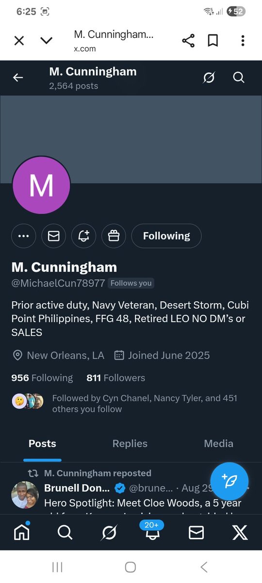 KJW (@hawkesbay69) on Twitter photo Saturday
Can we get these Veteran's some new friends
<a href="/MichaelCun78977/">M. Cunningham</a>
<a href="/RobertMangus6/">God Serving Marine Vet</a>
F&R ๐ช๐ซถ๐๐ฅ๐ฏ๐บ๐ธ๐ซก Saturday
Can we get these Veteran's some new friends
<a href="/MichaelCun78977/">M. Cunningham</a>
<a href="/RobertMangus6/">God Serving Marine Vet</a>
F&R ๐ช๐ซถ๐๐ฅ๐ฏ๐บ๐ธ๐ซก