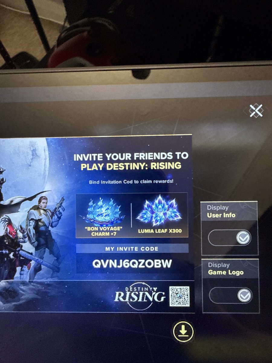 If you are trying out destiny rising. Add me for free stuff ;)
