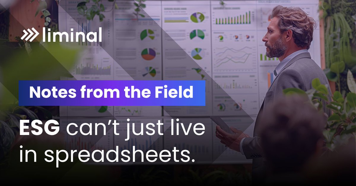 LiminalData's tweet image. We hear it all the time. “Our #ESGdata exists, but it’s scattered and stuck in spreadsheets.” 💡
At Liminal, we help teams turn #ESG from a reporting task to a strategic tool with AI-powered #SBI.
What’s your biggest ESG challenge right now? 👇🏼 or ✉.