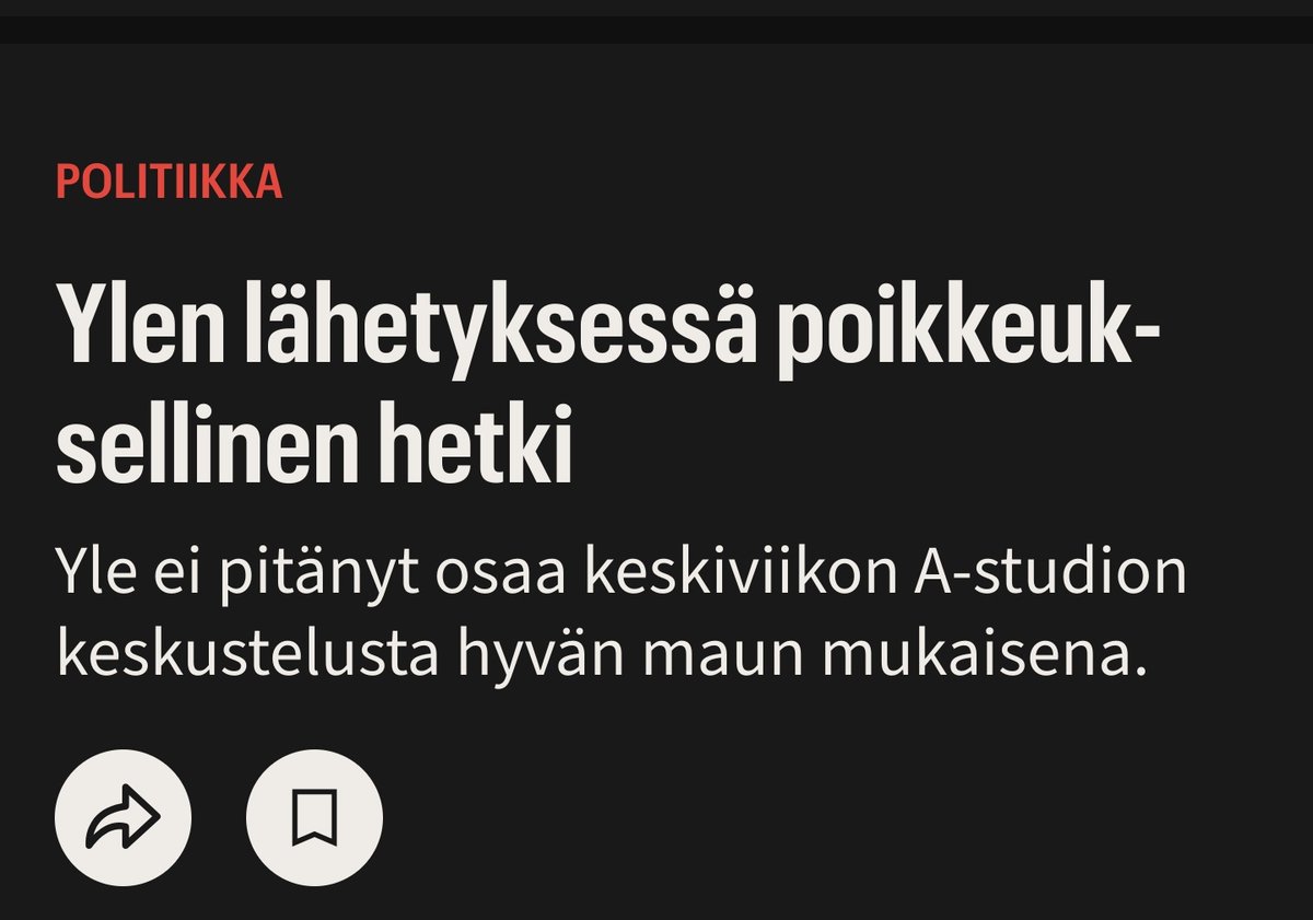 Sisäisen sensuurin ja henkilöstön uudelleenohjelmoinnin lisäksi Ylen toimitus kertoo nykyään kansanedustajille, mitä haastatteluissa on sopivaa sanoa.

Yle ei halua kansanedustajien sanovan omaa mielipidettään, vaan toimituksen mielipiteen? Uskomatonta.
is.fi/politiikka/art…