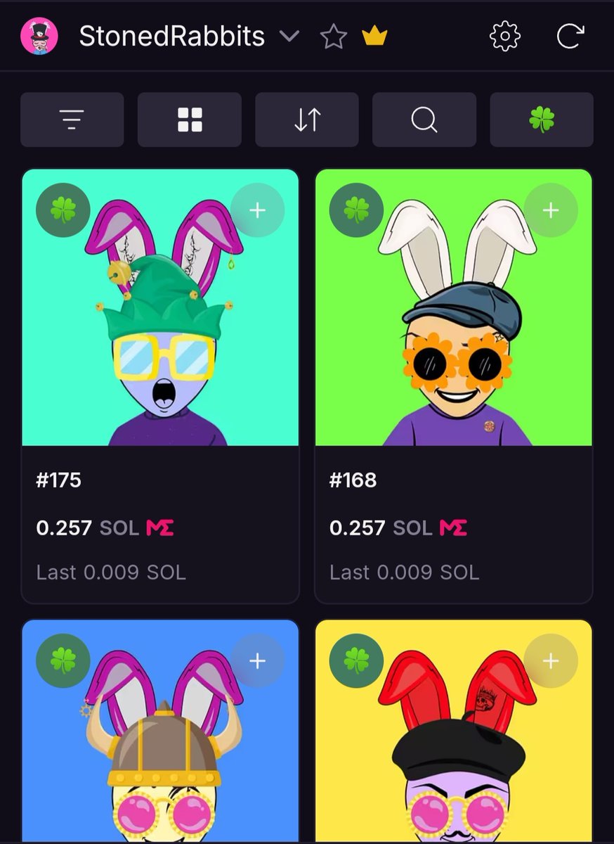 Que bien como empieza el fin de semana.

People se recuerdan cuando les tiré varias veces la call tanto en stream como en twitter del minteo de estos conejos que era menos de 7$?.

Buenooooo, este es el precio del floor y hay oferta y demanda.

Hoy se coge puta

Gracias