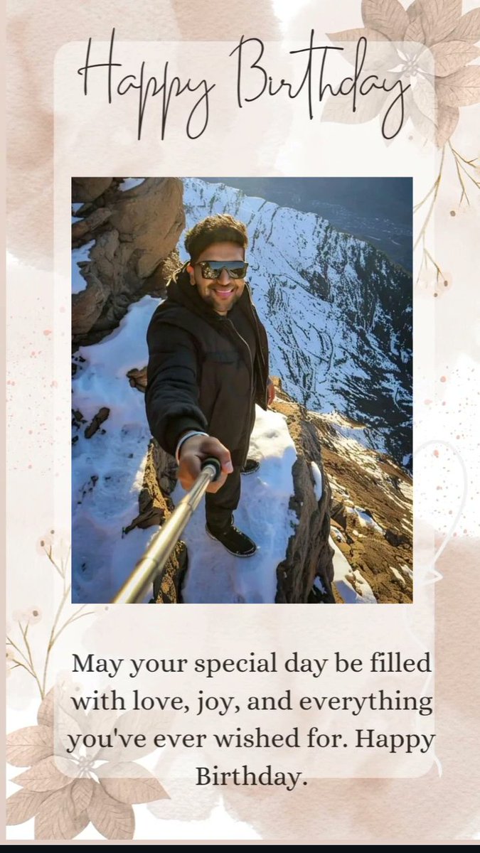 gurirandhawa__'s tweet photo. “Birthdays are a new start, 🍫a fresh beginning and a time to pursue new endeavors with new goals. Move forward with confidence and courage. You are a very special person.🍫 May today and all of your days be amazing!”🍩 @guruofficial https://t.co/fxljysylet