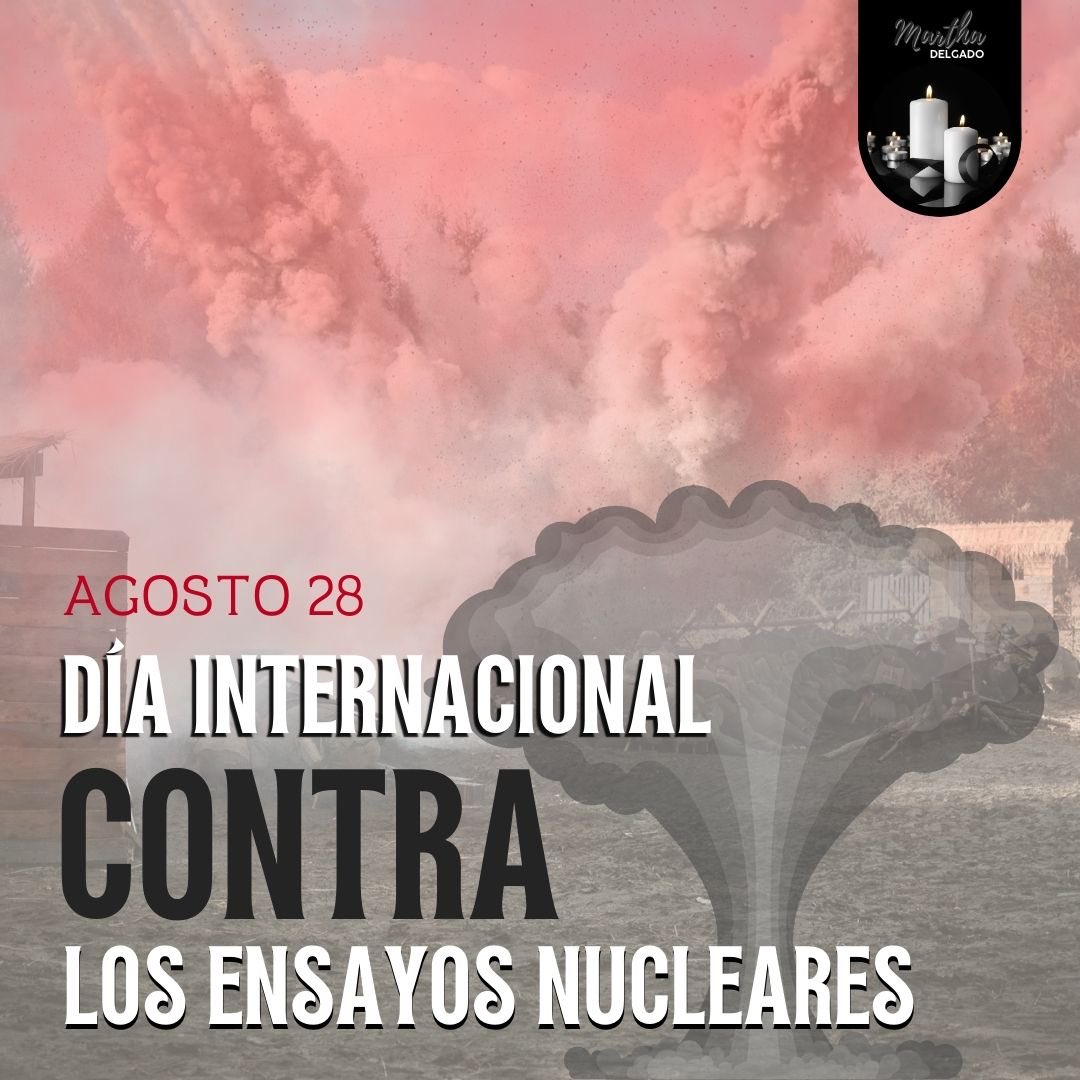 🌍✨
El 29 de agosto recordamos que la paz no se prueba con bombas.💣🤯
Este día nos llama a detener los ensayos nucleares y a proteger la vida, la memoria y el futuro.🕊️🖤
#EnsayosNucleares #PruebasNucleares #EfectosAmbientales <a href="/ONU_es/">Naciones Unidas</a>