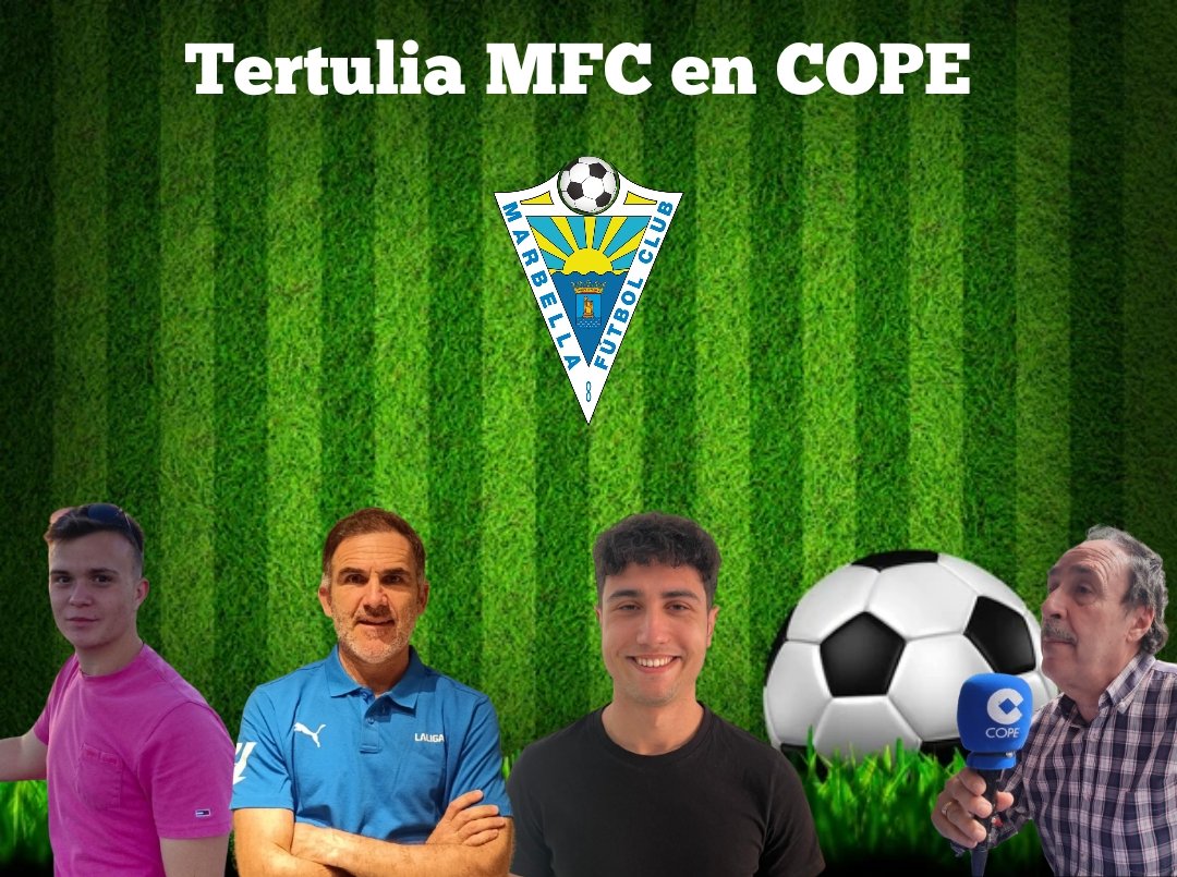 🔵 El <a href="/marbella_fc/">Marbella FC</a> eleva la ilusión de la afición con el fichaje de Luis Muñoz 
🗣️ Tertulia MFC en COPE con <a href="/JorgeAragon_13/">Jorge Aragón</a> Manolo Gómez, <a href="/mianruve/">Miguel Ángel Rueda</a> y <a href="/candivm75/">Candi</a>
🎧 Audio Deportes COPE Marbella 29/08/2025 👇
copemarbella.es/2025/08/29/dep…