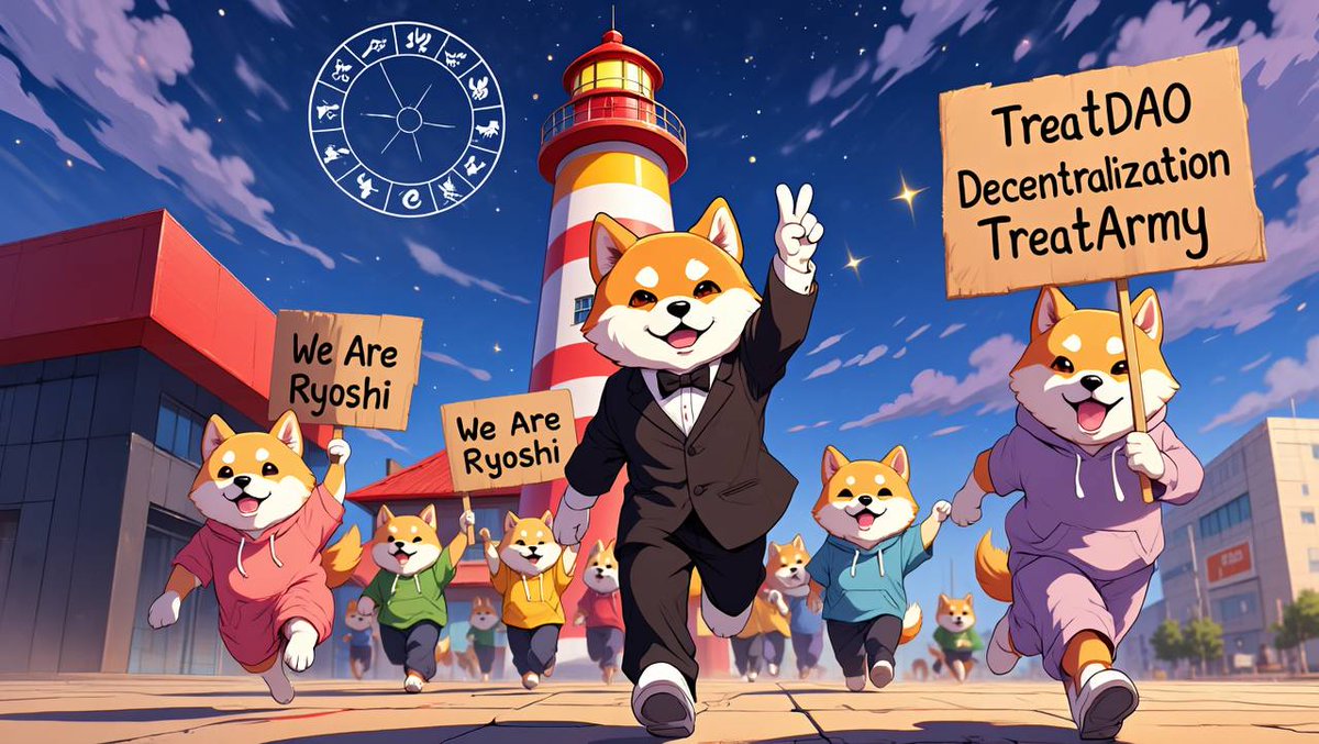 The best is yet to come… TreatDAO🔥
 <a href="/TREAT_369/">TREAT</a> <a href="/RyoshiResearch/">Ryoshi</a> <a href="/ShytoshiKusama/">Shytoshi Kusama™</a> 
Time to change
Time to unity
Time to be free