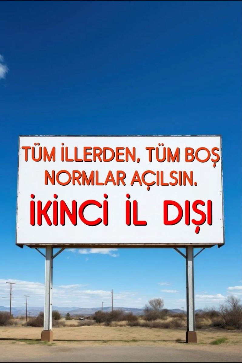 #2İlDışınaÇOKNorm 
<a href="/Yusuf__Tekin/">Yusuf Tekin</a> <a href="/tcmeb/">Millî Eğitim Bakanlığı</a> <a href="/mebpgm/">Personel Genel Müdürlüğü</a> <a href="/Nihal_Albayrak_/">Nihal ALBAYRAK</a>  <a href="/_aliyalcin_/">Ali YALÇIN</a> <a href="/TalipGeylan06/">Talip Geylan</a> <a href="/kademozbay_/">Kadem Özbay</a> <a href="/leventkuruoglu/">Levent Kuruoğlu</a> <a href="/talatyavuz29/">Talat YAVUZ</a> <a href="/Yasingrms0/">Yasin Görmüş</a> 
Tüm boş normlara talibiz
2. İl dışında yer değiştirme hakkı istiyoruz