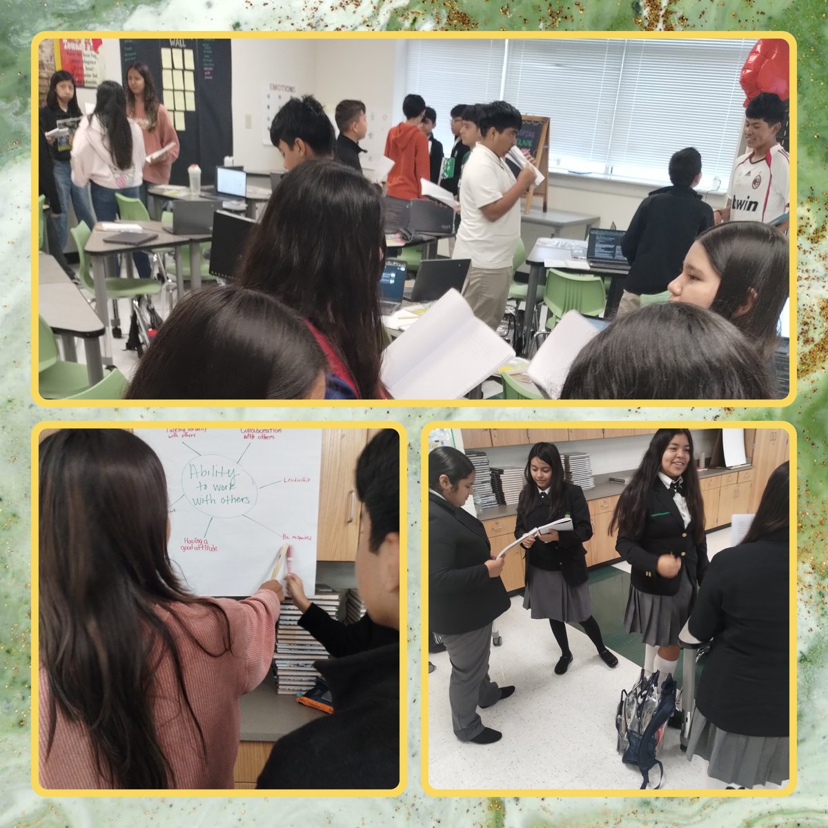 Movement &amp; collaboration provide networking opportunities here 
<a href="/TAGinPG/">School for TAG in Pleasant Grove</a> ! Journal sharing with gallery walks today = fantastic Friday!! 
<a href="/DrReyC/">Dr. Rey Cervantes</a>
<a href="/AP_Pegues/">Jonathon Pegues</a> 
<a href="/MJJackson1906/">Michael Jackson</a>
<a href="/SHussainDISD/">Salem Hussain</a>
#WingsWideOwlPride
#ShiftGearsDiscoverNewRoads
#Region4SayNoMore