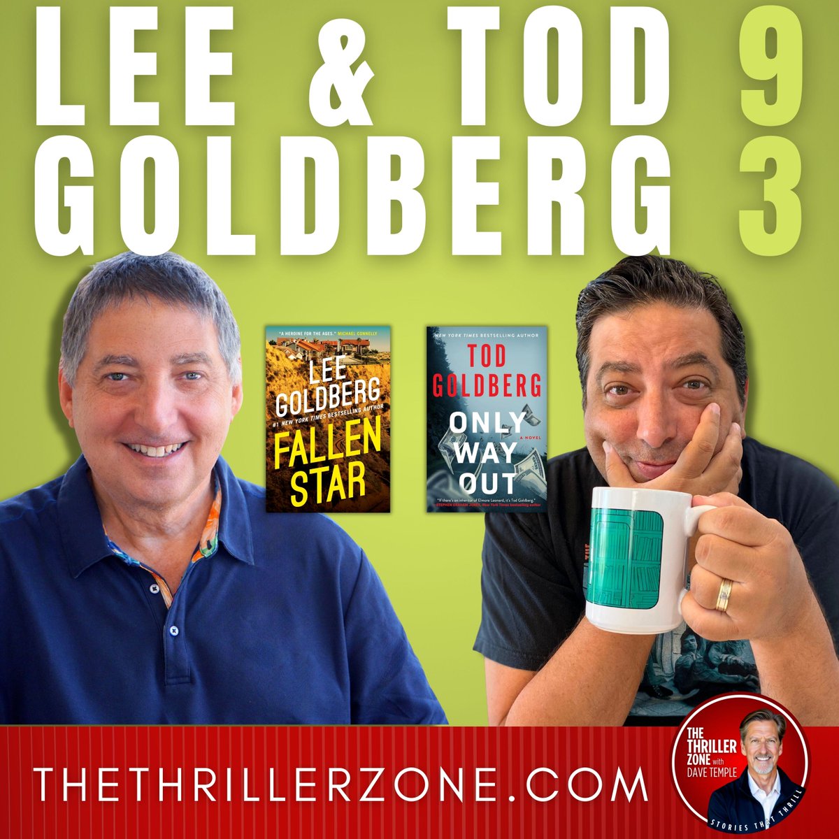 TheThrillerZone's tweet photo. COMING IN SEPTEMBER:
THREE great talents.
TWO brothers.
ONE woman.
Join us 9.3 @LeeGoldberg & brother @todgoldberg visits @TheThrillerZone to discuss their books #FallenStar & #OnlyWayOut. Then on 9.17 @LisaGardnerBks visits to discuss #KissHerGoodbye.
Enjoy your Summer!🏖️ https://t.co/G6UewXt1LT