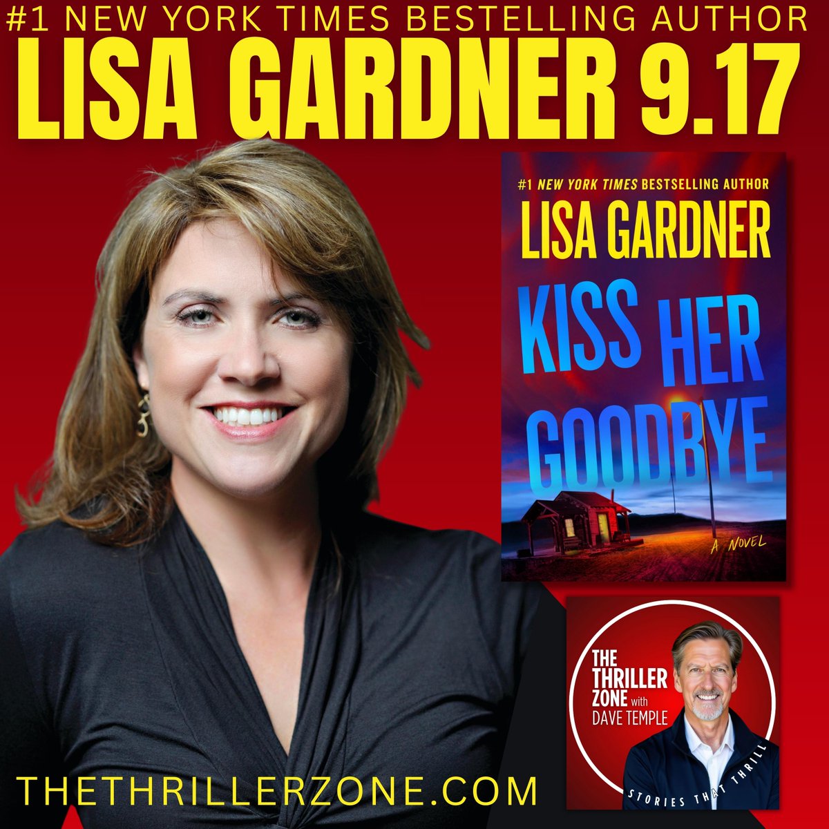 TheThrillerZone's tweet photo. COMING IN SEPTEMBER:
THREE great talents.
TWO brothers.
ONE woman.
Join us 9.3 @LeeGoldberg & brother @todgoldberg visits @TheThrillerZone to discuss their books #FallenStar & #OnlyWayOut. Then on 9.17 @LisaGardnerBks visits to discuss #KissHerGoodbye.
Enjoy your Summer!🏖️ https://t.co/G6UewXt1LT