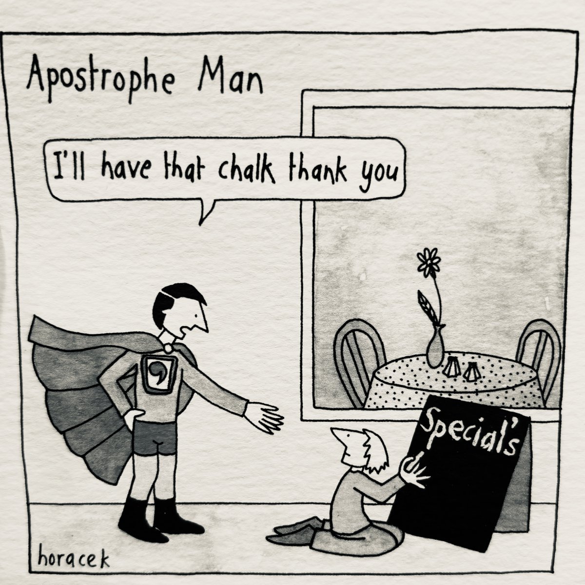 You tell them, apostrophe man xx