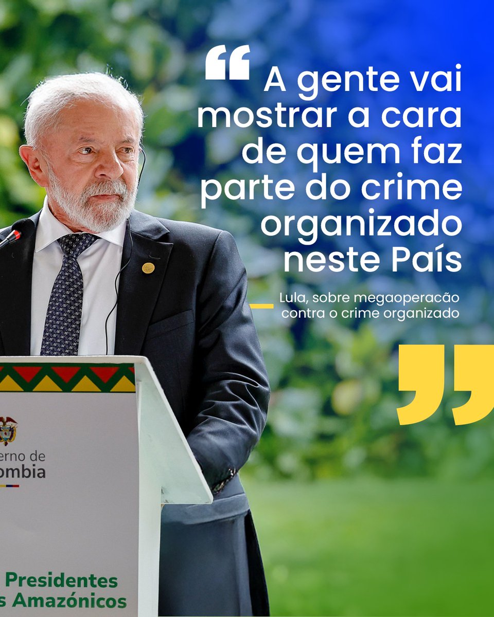 Lula bateu de frente contra o crime organizado! A maior operação da história contra o PCC e o governo Lula está apertando o cerco com mais fiscalização, enfrentando quem lucra com o crime organizado.

LULA CONTRA O CRIME