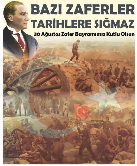 30  Ağustos ZAFER BAYRAMI 
 Kutlu olsun ...