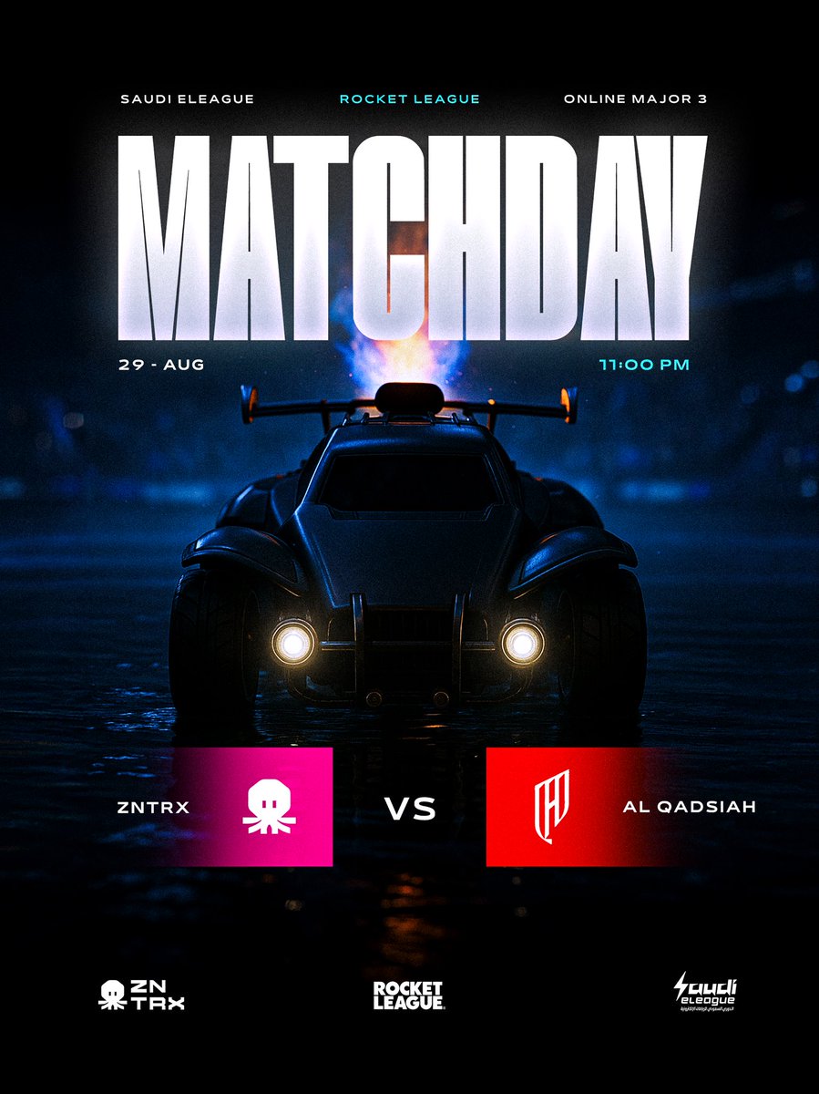 ZNTRX Esports (@zntrx_sa) on Twitter photo Saudi eLeague Online Major 3-Rocket League
Round 6
๐<a href="/AlQadsiahES/">AlQadsiah Esports</a>
๐11PM
๐๐ฅ ูุณุชูู
ู ุงูุฌููุฉ ุงูุงุฎูุฑุฉ ู
ู ู
ุฑุญูุฉ ุงูุงูููุงูู
#esports #saudieleague #rocketleague #zntrx
#releasethekraken Saudi eLeague Online Major 3-Rocket League
Round 6
๐<a href="/AlQadsiahES/">AlQadsiah Esports</a>
๐11PM
๐๐ฅ ูุณุชูู
ู ุงูุฌููุฉ ุงูุงุฎูุฑุฉ ู
ู ู
ุฑุญูุฉ ุงูุงูููุงูู
#esports #saudieleague #rocketleague #zntrx
#releasethekraken