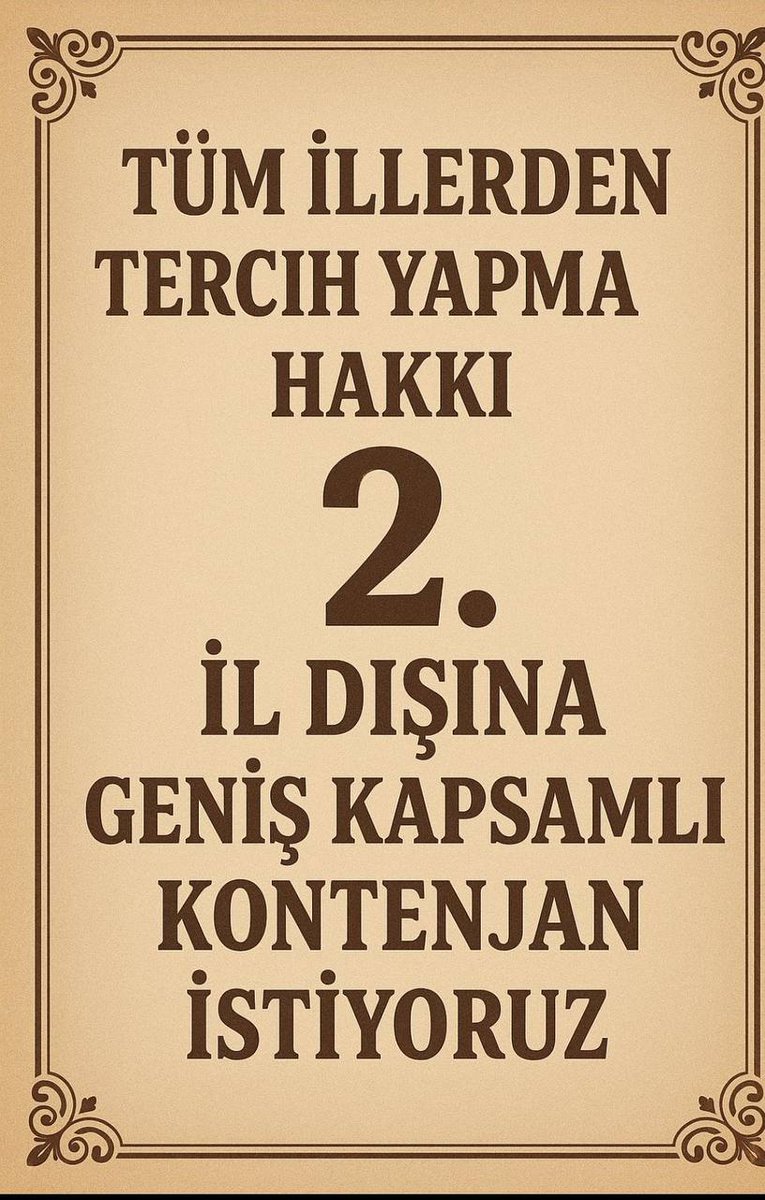 <a href="/pnralkan35/">pınar</a> <a href="/Yusuf__Tekin/">Yusuf Tekin</a> <a href="/yilmaznazif/">Nazif Yılmaz</a> <a href="/farukyelkenci/">Ömer Faruk Yelkenci</a> <a href="/bilalmacit/">Bilal Macit</a> <a href="/omurfatih/">Ömür Fatih Karakullukçu</a> <a href="/cftcblnt/">Bülent ÇİFTCİ</a> <a href="/ozgturk/">Özgür TÜRK</a> <a href="/drahmetisleyen/">Ahmet İşleyen</a> <a href="/cengizmete/">Cengiz Mete</a> <a href="/_Ali_KARAGOZ/">Dr. Ali KARAGÖZ</a> <a href="/h_ibrahim_topcu/">Halil İbrahim TOPÇU</a> #2İlDışınaÇOKNorm 
<a href="/Yusuf__Tekin/">Yusuf Tekin</a> <a href="/tcmeb/">Millî Eğitim Bakanlığı</a> <a href="/mebpgm/">Personel Genel Müdürlüğü</a> <a href="/Nihal_Albayrak_/">Nihal ALBAYRAK</a>  <a href="/_aliyalcin_/">Ali YALÇIN</a> <a href="/TalipGeylan06/">Talip Geylan</a> <a href="/kademozbay_/">Kadem Özbay</a> <a href="/leventkuruoglu/">Levent Kuruoğlu</a> <a href="/talatyavuz29/">Talat YAVUZ</a> <a href="/Yasingrms0/">Yasin Görmüş</a>  <a href="/istanbulilmem/">İstanbul İl Millî Eğitim Müdürlüğü</a> 

tüm boş normlara talibiz.