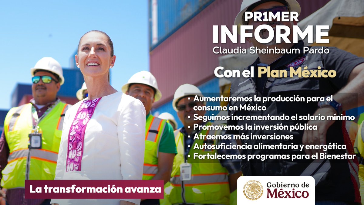 #LaTransformaciónAvanza
#PrimerInforme