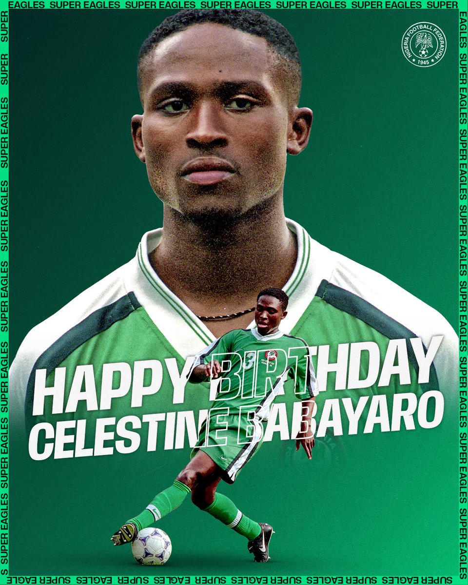 NGSuperEagles's tweet photo. Happy birthday, @CelestineBaba11 🎈 https://t.co/NrfN76MCmm