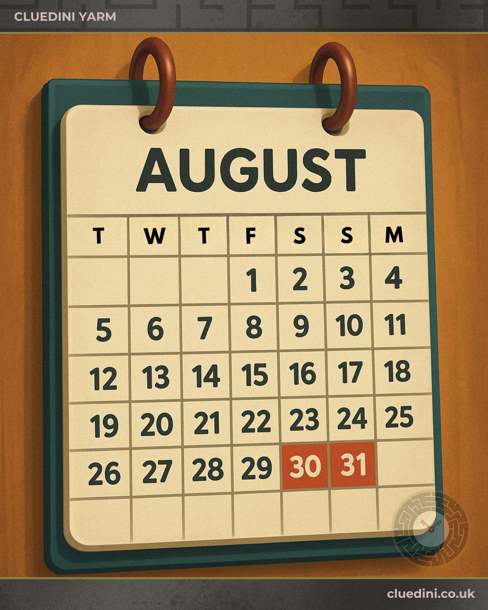 Last weekend of August! ☀️ Book your Cluedini Yarm escape room adventure before it's gone. #CluediniYarm #WeekendFun #BookNow