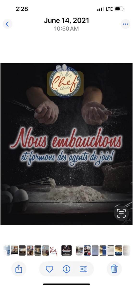 We’re hiring, it’s going to be another very successful year! Competitive wages, travel paid, flexible schedule. Part-time, must have own vehicle, fully bilingual. Contact susanne@chefalecole.ca