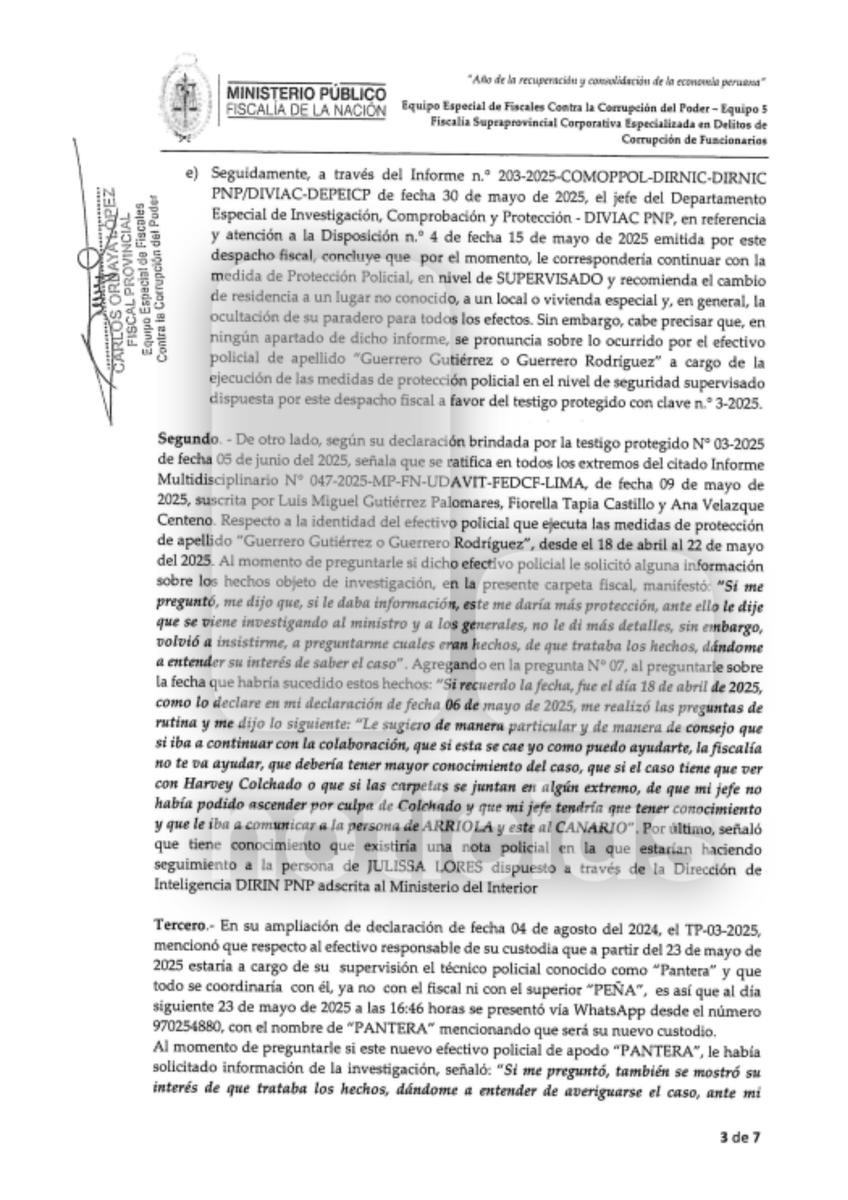 🚨"Mire mejor usted ha pensado en dejarlo, quizá esto se caiga, su vida está en riesgo, además su niña, él va a notificar a Arriola, también a Canario". Así, el testigo protegido nro 3 del caso Ícaro denunció ante Eficcop que recibe amenazas de 2 policías de Diviac.

Más aquí 👇