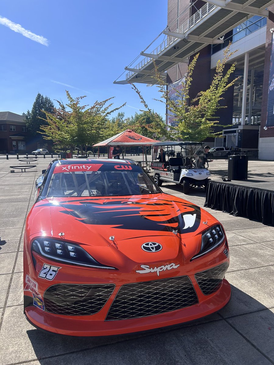 Get ready for the orange and black painting the PIR track this Saturday at the POA 147 NASCAR Xfinity series!

I’ve got an interview with driver Dean Thompson about OSU’s car collab with Sam Hunt Racing coming up on the noon <a href="/KOINNews/">KOIN News</a>