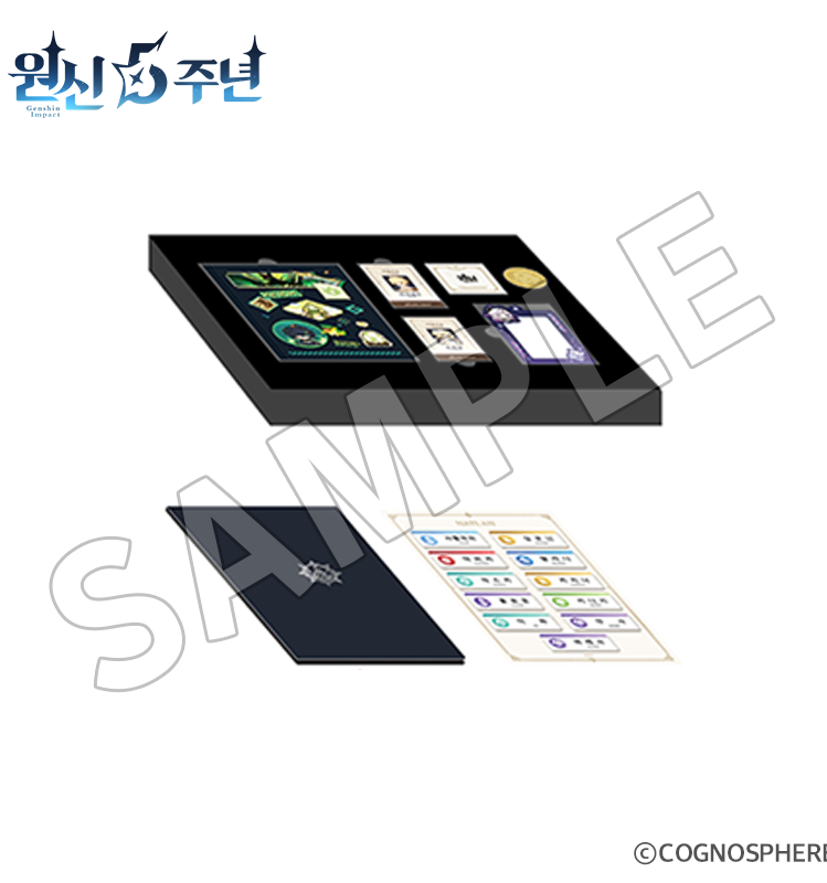 原神 韓国 カフェ 公式品 ナタ 5周年記念 パッケージ ジャケット L