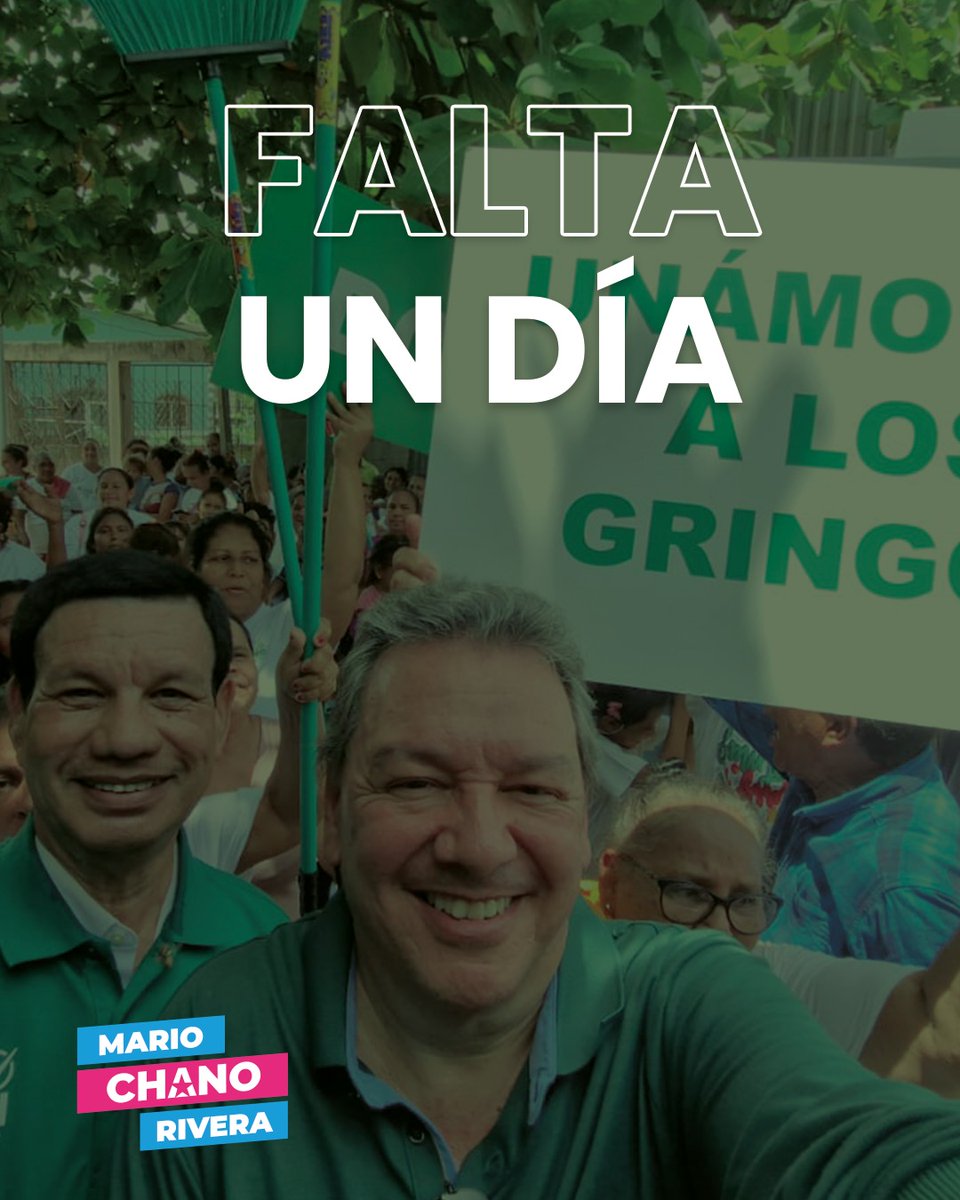 🚀 ¡Mañana comienza la nueva historia de Honduras! 🇭🇳💚
Hoy decimos: falta 1 día para dar el primer paso hacia el cambio verdadero.😎💪
#ArrancamosJuntos #CaravanaDelCambio #Vota1 #Honduras2025 #ParaTi  #LaOlaVerde #PresidenteChano #UnidosPorElCambio #GranCaravana