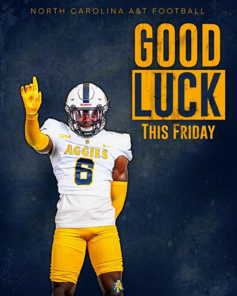 Chris07E's tweet photo. @NCATFootball @CoachMcRae21 appreciate it 💙 https://t.co/t8kt5PouqX