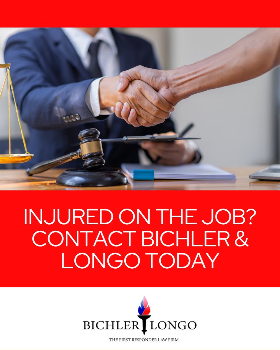 Injured or ill due to your work as a first responder? Bichler &amp; Longo, a statewide law firm, is here to protect your rights and help you access benefits. Contact us today for legal support and focus on your recovery. #LegalSupport #Lawyer #BichlerandLongo