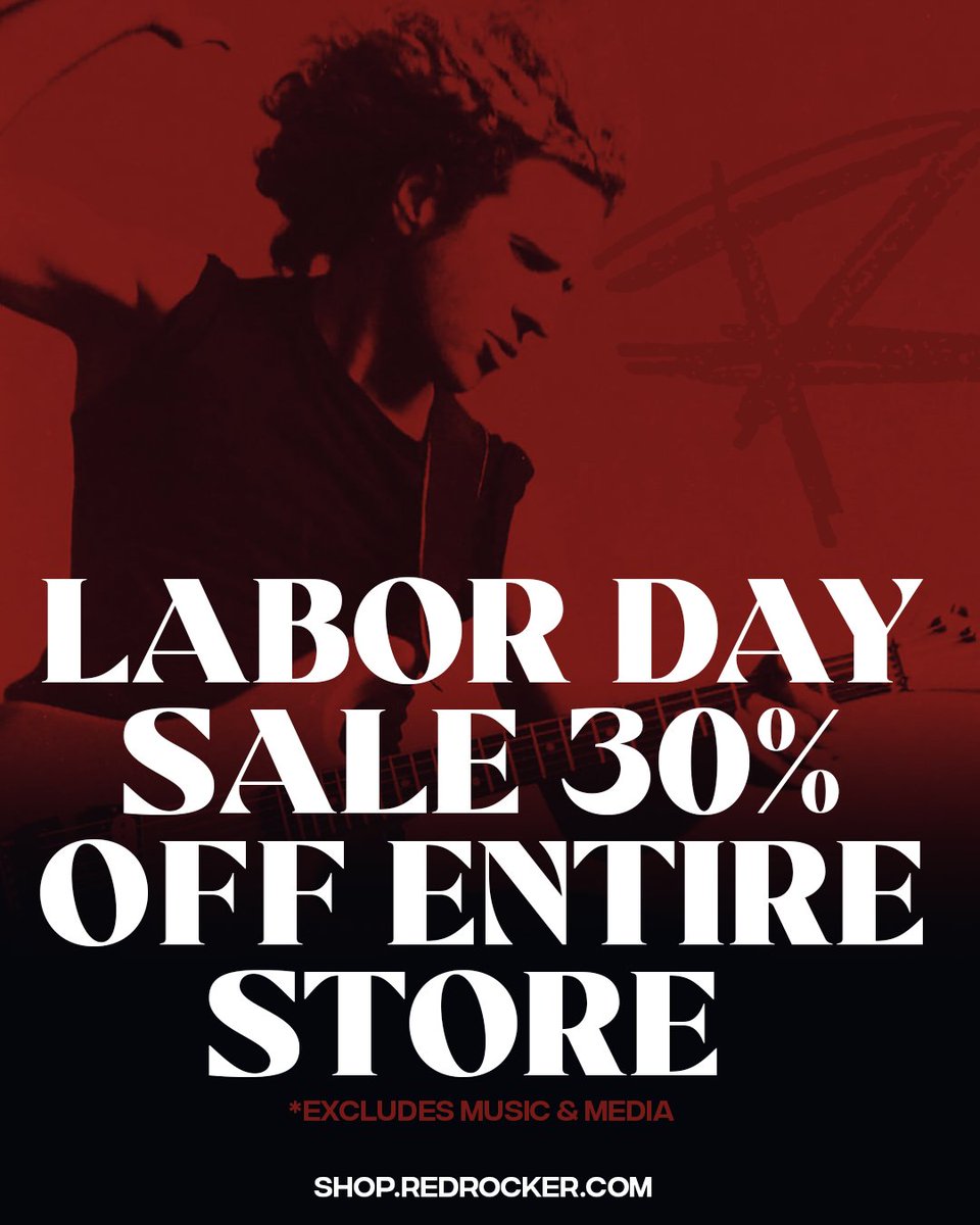 Labor Day weekend = party time 🍹🎸
Celebrate with 30% OFF Sammy Hagar Merch including shirts, hats, and more (excluding music + media).
⏰ Sale begins Friday at midnight PT → Monday at midnight PT.

🛒 Shop at shop.redrocker.com
Discount automatically applied at checkout.