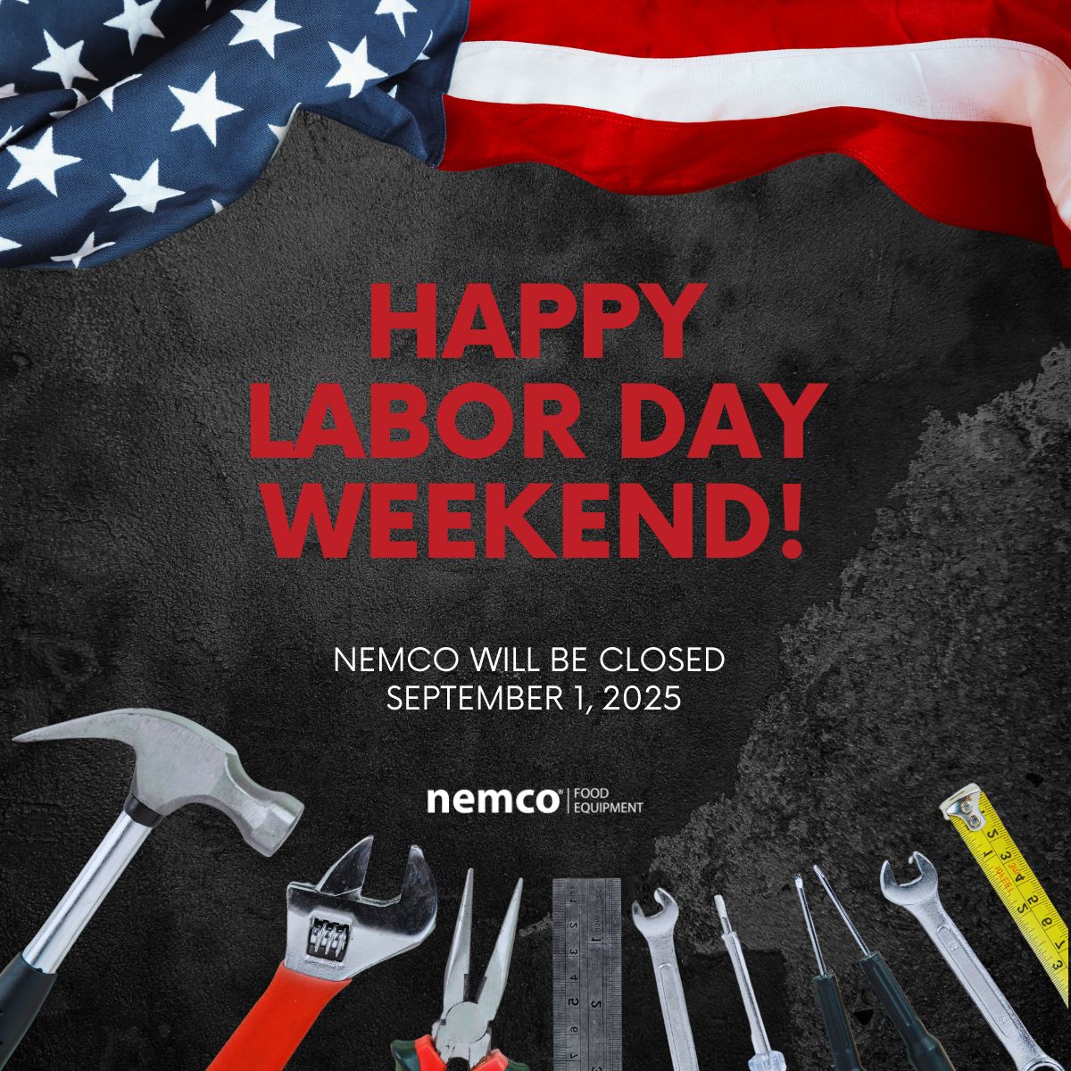 This Labor Day, we celebrate the hard work, dedication, and craftsmanship that power our industry and our communities. Thank you to our incredible team and to workers everywhere who keep America moving forward. ⚙️🛠️ 🇺🇸 

Wishing you a safe and restful holiday weekend!