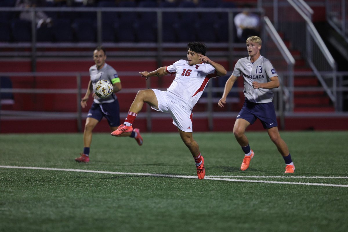 StJohnsMSoccer's tweet photo. Last night was fun 🥳

Join us ONE WEEK from today as the Johnnies host No. 2 Marshall at 7 p.m. 

🎟️: https://t.co/1gY2exAXn4

#PackBelson https://t.co/RUFMEuuwGC