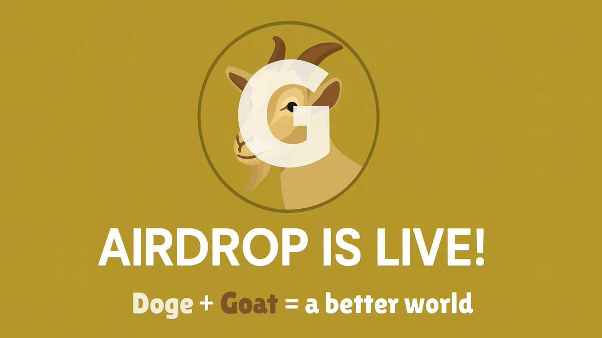 christy_franz's tweet photo. 🎉 $GOAT Community AIRDROP IS LIVE!   

📷 Goat Coin is the freshest meme revolution on Solana!, claim your share of community rewards based on your activity.  

To claim your $GOAT and your Goaty NFT(Only 1000 available), simply visit: https://t.co/bc2MDZ78XG https://t.co/APVNe9XMiC