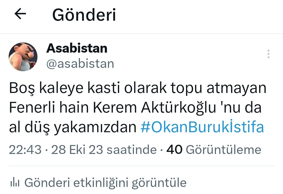 #keremaktürkoğlu hakkında 2 yıl önce attığım tweet. Benim bile gördüğümü göremedi çapsız Okan . Şimdi buraya yazıyorum 2 yıl sonra haklı çıkacağım ; takımdan siktiredilmesi gereken diğer isim Barış Alper Yılmaz 'dır. UCL maçlarında kadroya girerse Avrupa'yı unutun.
