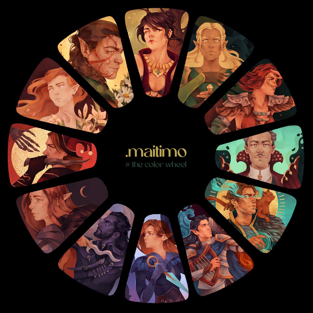 My colors! Did I mention that I love warm green shades the most? I think that's obvious :) 

#the_color_wheel #thecolorwheel