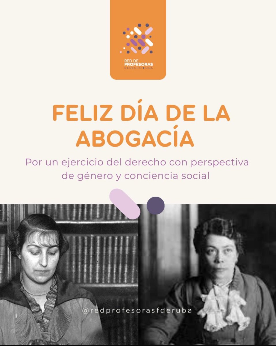 Red de Profesoras de Derecho-UBA (@profesorasfder) on Twitter photo 